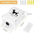 Dog Poop Bag Dispenser, Wall Mounted Outdoor Dog Waste Bags Dispenser Station, Waterproof Pet Waste Bag Holder Fits Home, Porch, Back Yard(Dispenser Only)