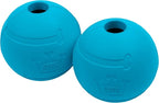 Chew King Flavored Rubber Ball Collection, 4 Inch Peanut Butter Flavor Rubber Balls 2-Pk
