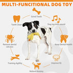 KOOLTAIL Duck Dog Toys, Tough Plush Dog Chew & Squeaky Toys with Crinkle Paper, Interactive Training & Tug of War Puppy Teething Toy for Indoor Outdoor Play, Soft Pet Toy for Small Medium Large Dogs
