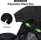 PINA Dog Raincoat & Jacket with Hood & Leash Hole, Lightweight Dog Poncho with Reflective Strap & Pocket for Wet Weather, Full Wrap Design for Full Protection