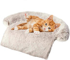 Calming Dogs/Cats Bed Mats, Dog Pad Washable Removable Couch Cover, Plush Long Fur Mat for Pets, Waterproof Lining, Perfect for Small, Medium and Large Dogs and Cats (Gradient Brown, 31"x23")