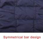Fleece Lined Warm Dog Jacket for Winter Cold Weather,Soft Windproof Medium Dog Coat,Blue XL