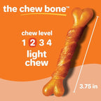 Hartz Oinkies Chew Bones with Real Chicken Breast, Rawhide Free Dog Treats, Highly Digestible Dog Chews, 25 Count