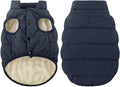ASENKU Dog Winter Coat - Waterproof Windproof Dog Jacket, Warm Snowproof Doggie Puffer Vest for Cold Weather, Lightweight Snow Coats for Small Medium Large Dogs (3XL, Blue)