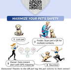 Dog Tags Personalized for Pets,Dog Name Tags QR Code,No Subscription Fees,Modifiable Pet Online Profile,Stainless Steel,No App Required,for Dogs and Cats Small,Medium,Large(Heart,Small)