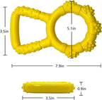 Tug of War Dog Toy, Interactive Dog Pull Toys, Adult and Puppy Teething Toy, Tough Chew Toy for Small Medium Large Dogs, Rubber, Lightweight, Comfortable Grip (Yellow)