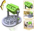 Interactive Dog & Cat Food Puzzle Toy - Treat Boredom Dispensing Slow Feeder - Anxiety IQ Training in Smart Feeding and Adjustable Height for Small/Medium Dogs