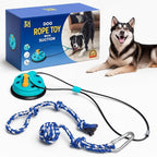 Dog Rope Toy with Suction - Perfect Dog Toys for Aggressive Chewers - Nearly Indestructible & Stimulating - Suitable for Large & Small Dogs & Puppies