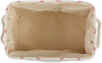 Bone Dry Pet Storage Collection Paw and Bone Print, Small Rectangle, 14x8x9", Rose