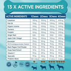 200 Dog Allergy Relief Chews for Dogs Itchy Skin Relief, Anti Itch for Dogs Ears & Paw Relief, Itchy Dog Skin Relief for Seasonal Allergy, Omega 3 Fish Oil, Turmeric & Colostrum Immune Support