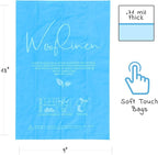 Wooflinen 100% Compostable Dog Poop Bags - EN13432 Home Compost Certified Dog Waste Bags, 720 Count (48 Rolls), Made from Corn - Easy Open - Large, Thick Poop Bags for Dogs