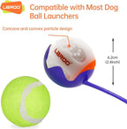 LaRoo LED Dog Ball, Dog Toys Silicon Glowing LED Dog Ball with USB Rechargeable Glow in The Dark Dog Ball Teeth Cleaner Training Ball(White)