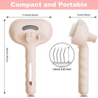 Dog Steam Brush 3 in 1 Cat Brush with Steam and Release Button Grooming Tool for Indoor Pets Dogs Hair Removal Shedding Water for Small Animals Long Short Haired(PINK)