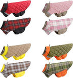 Reversible Waterproof Dog Coat - Adjustable Winter Jacket for Small to Large Breeds, Warm Cold Weather Apparel for Medium Dogs (Red & Black, Large (Pack of 1))