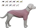 Lovelonglong Ribbed Dog T-Shirt Cotton Knitted Dog Sweaters for All Season Pet T-Shirts for Large Medium Small Dogs Light Pink S