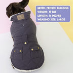 KYEESE Dog Coat Warm Pet Winter Puffer Coat with Leash Hole Soft Pet Sweater for Cold Weather Waterproof Dogs Jacket with Fleece Lined Thick Cat Clothes with Pocket Windproof Dog Coats for Small Dogs