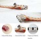 Personalized Cat Collar with Name Plate,Adjustable Tough Nylon Cat ID Collars with Bell,Customize Engraved Pet Name and Phone Number (Graffiti Style)