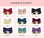 Personalized Cat Collar with Engraved Name and Phone Number - Customizable Kitten Collars for Boys and Girls (Velvet)