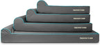 The Dog’s Bed Orthopedic Headrest Dog Bed XXL Grey/Blue, Memory Foam, Pain Relief for Arthritis, Hip & Elbow Dysplasia, Post Surgery, Lameness, Waterproof Washable Cover