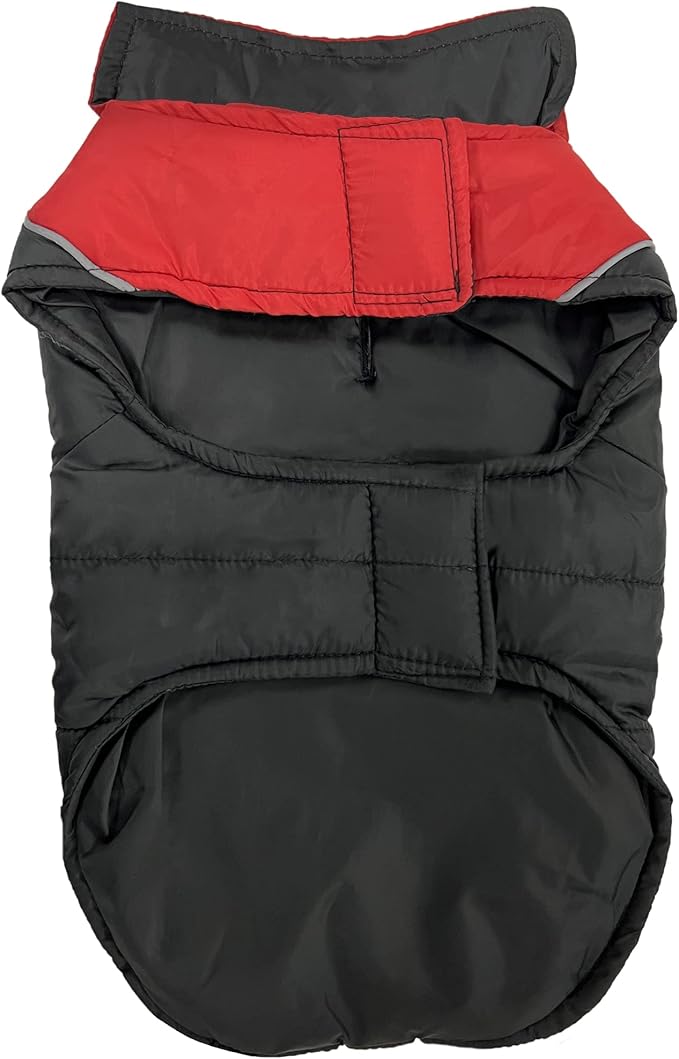 Pets First Collegiate Oklahoma Sooners Puffer Vest for Dogs & Cats. Size Small. Warm, Cozy, and Waterproof Dog Coat, for Small and Large Dogs/Cats.