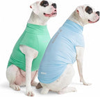 Spark Paws Sunblock Dog T-Shirt, SPF30 Protection, Lightweight Breathable Quick Dry for Dogs with Sensitive Skin - Blue & Mint (Set of 2) - 3XL