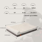 Laifug Orthopedic Memory Foam Dog Bed Extra Large Dog Bed with Pillow and Durable Water Proof Liner & Removable Washable Cover & Smart Design(Dark Grey)