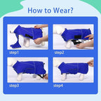 MIGOHI Dog Coat,Dog Jacket Waterproof,Winter Coat Windproof,XXL Fleece Jacket for Dogs Boy Girl,Cold Weather Coats for Dogs Hiking Camping,Golden Retriever,Labrador,Weimaraner,2XL,Blue