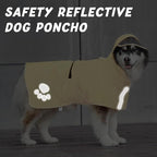 Dog Raincoat Hooded Slicker Poncho - Reflective Lightweight Pet Rain Jacket Coat,Dog Waterproof Raincoat with Adjustable Belly Strap for Small,Medium, Large Dogs