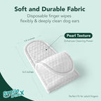 Dog Ear Cleaner Wipes - Dog Ear Infection Treatment Fast Relief from Ear Itching and Inflammation, Cat Ear Wipes Gently Remove Ear Wax Debris and Smelly (50 Pcs, Lavender)