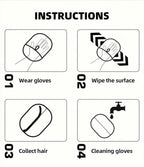 Pet Hair Removal Glove for Cats and Dogs, 2025 New Upgrade Efficient Grooming Gloves for Pet Hair, Electrostatic Cat Grooming Gloves for Hair Removal, Reusable Pet Hair Remover Glove