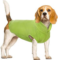 FUAMEY Dog Fleece Vest for Large Dogs,Warm Stretchy Dog Sweatshirts Pullover with Leash Hole Dogs Sweater Soft Pet Turtleneck Cozy Pet Vest Lightweight Sleeveless Green XXL