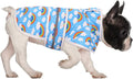 HDE Dog Raincoat Jacket Reflective Adjustable Hooded Pet Poncho Rain Coat with Leash Hole for Small to X-Large Dogs Rainbows - S