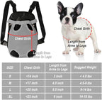 FEimaX Dog Carrier Backpack Pet Legs Out Front Cat Travel Bag, Adjustable Puppy Backpacks Carriers Hands-Free for Small Medium Dogs Cats Hiking Traveling Camping Daily Walking (Small, Grey)
