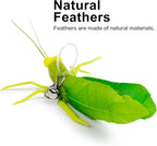 TTcat Feather Toys, 3 Pcs Simulation Insects Grasshopper Refills, Cat Toys Replacement Feathers for Cat Kitten Wand.