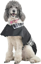 MAMORE Dog Jacket Waterproof Outdoor Vest for Smal Medium Large Dogs, Windproof Adjustable Breathable Lightweight Fashion Casual Dog Clothes (Black&White, Medium)