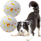 Dog Balls Toys for Aggressive Chewers, Indestructible Durable Bouncy Floating Balls for Dogs to Fetch, Durable Solid Rubber Ball for Training Dog(2 Pack)
