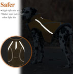 VIVAGLORY Frostfit Dog Coat, Dog Jacket for Winter & Cold Weather, Warm Fluffy Fleece Lined Water Resistant Reflective for Puppy, Coat with Velcro Fastening & Leash Hole, XS, Khaki