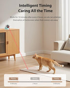 ROJECO Auto Laser Cat Toy - Random Motion Track, Magnetic 360° Base, Run Quiet,Rechargeable with 1000mAh Battery, Auto Sleep & 3 Speed Modes, Safe for Cats,Interactive Cat Toys for Bored Indoor,Green