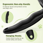 Pecute Self-Cleaning Slicker Brush for Dogs, Cats, Lightweight Dog Brush for Shedding Massaging Grooming, Cat Brush Gently Removes Loose Fur Undercoat for Small Dogs Cats Rabbits of All Hair Types