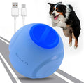 LED Dog Ball Rechargeable, Light Up Fetch Ball, Bounce-Activated, Durable, Natural Rubber, Unique Scent, 2.5 inches, for Small & Medium Dogs (Light Blue)