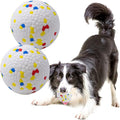 Dog Balls Toys for Aggressive Chewers, Indestructible Durable Bouncy Floating Balls for Dogs to Fetch, Durable Solid Rubber Ball for Training Dog(2 PCS)