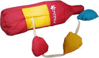 3-in-1 Eco-Friendly Dog Squeaky Toys for Medium Small Puppy Breed Dogs, Dog Toys for Beagle Corgi Frenchie to Keep Them Busy Snuffle Toy for Dogs with Treat Dispenser Tug off Toy Play, Bottle-Shaped