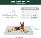 FXW Washable Pee Pads for Dogs, Puppy Pads with Super Absorbent, Specifically Designed for Potty Training, 75" × 30" Rectangle, Khaki, 2 Packs