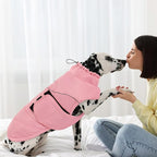 Peferhouse Medium Dog Winter Coat - Warm, Windproof Reflective Jacket with Harness Hole - Thick Dog Vest - Pink