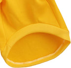 Puppy Sweater for Small Dogs Clothes Warm Winter Cat Clothe Pet Sweatshirt Knitwear Doggie Kitten Clothing, Yellow, Large