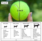 BESTHLS Pet Ball for Dog Small 2inch Pet Toy Tennis Balls for Pet Puppy Tiny Small Dogs Fetching Exercise & Training (16 Pack)