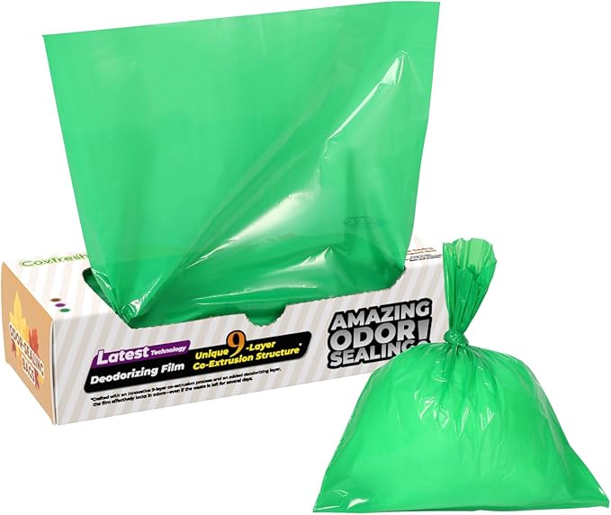Odor-Sealing Dog Poop Bags S, 220 Count | Unscented & Durable Disposable Waste Bags for Pet Waste, Home & Travel Use (Green)