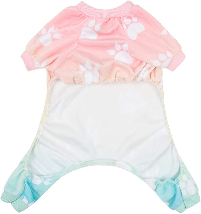 CuteBone Small Dogs Outfit Soft Puppy Onesies Pjs Dog Pajamas Pet Coat Cat Apparel Comfy Doggie Jumpsuit Bodysuit for All Seasons P09XS