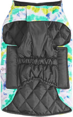 CuteBone Winter Dog Coat - Waterproof Windproof Reversible Vest, Thick Adjustable Cold Weather Jacket for Small Medium Large Dogs, Soft With Leash Hole