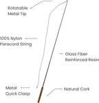 Forever Stick - The Unbreakable Cat Teaser Wand, Extra Long Durable Interactive Toy for Indoor Cats, Cat Fishing Pole Toy for Bored Indoor Adult Cats, Feather String Toy On Stick Enrichment
